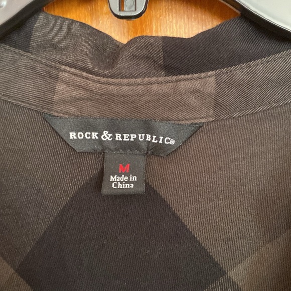 Green and black plaid shirt dress - Picture 2 of 4